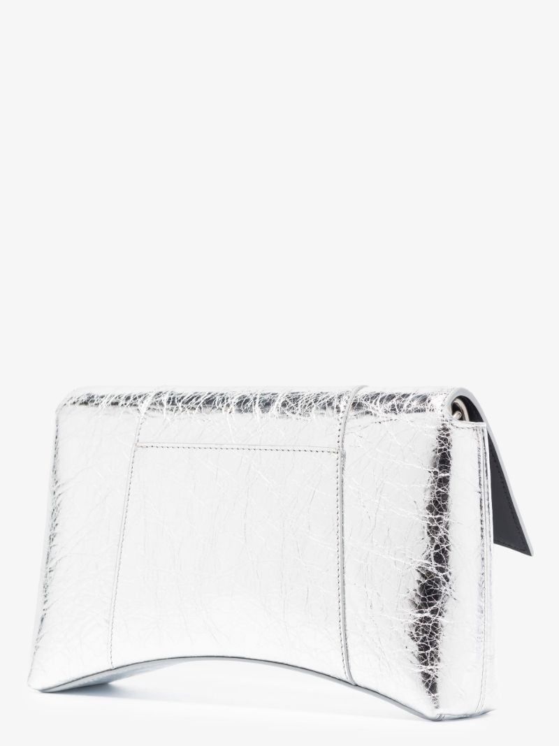 Silver Downtown Xs Leather Shoulder Bag