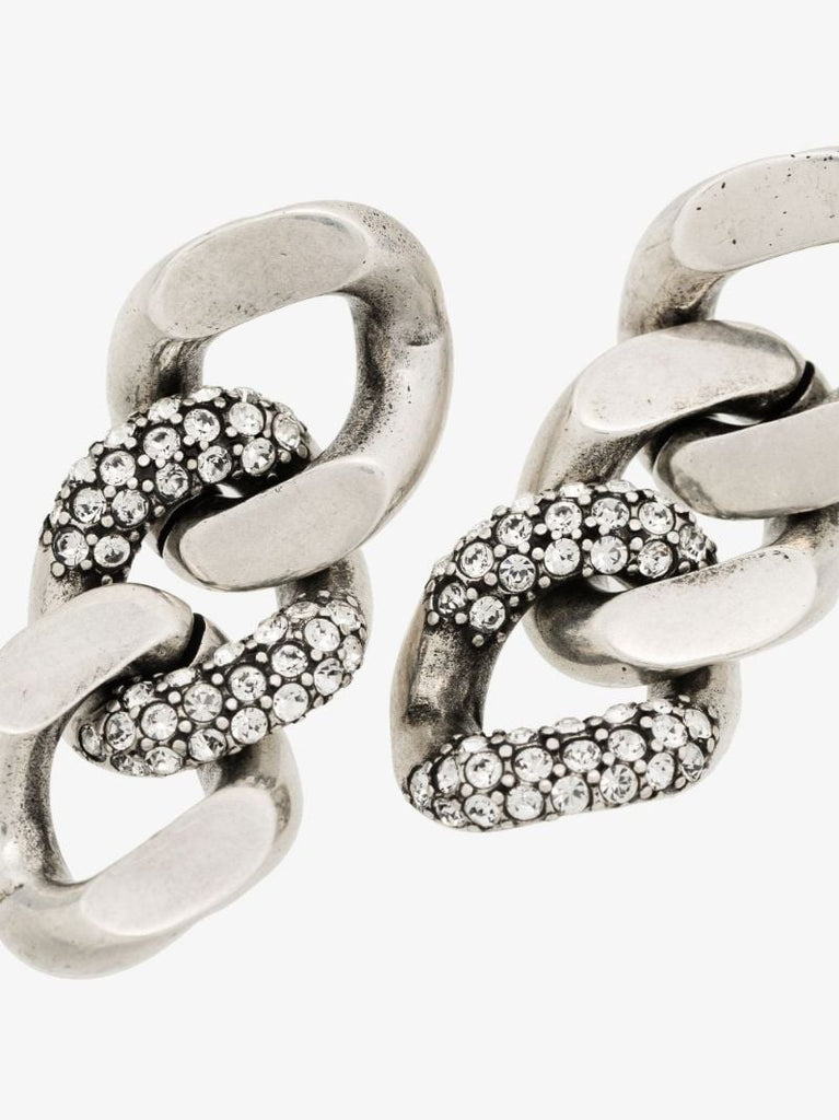 Crystal-embellished Chain Earrings