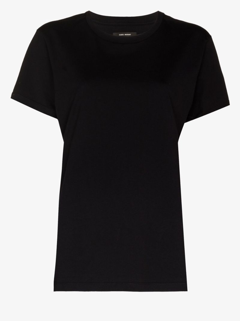 Black Logo Print Cotton T-shirt
