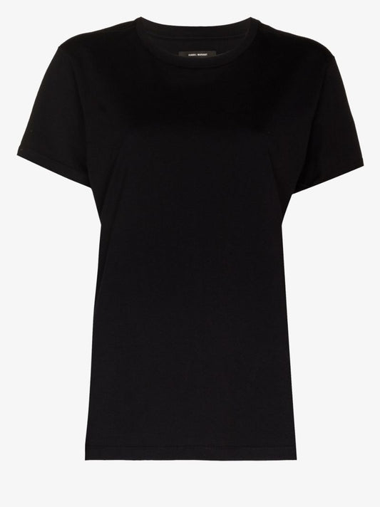 Black Logo Print Cotton T-shirt