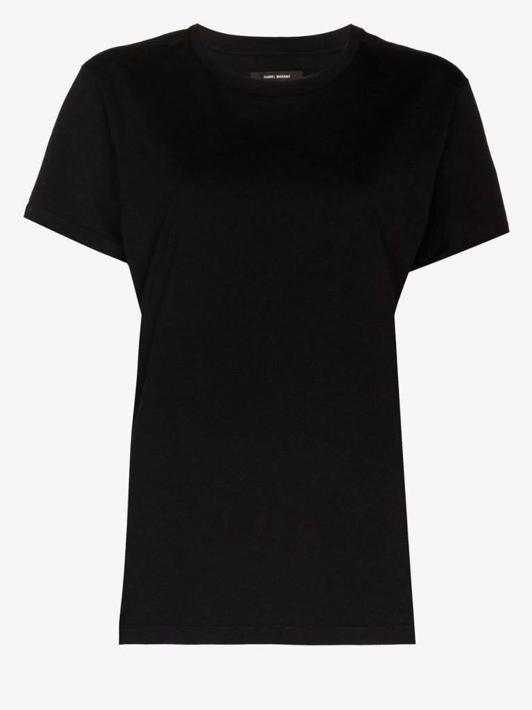 Black Logo Print Cotton T-shirt