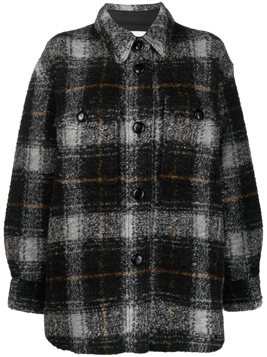 Black Harveli Checked Shirt