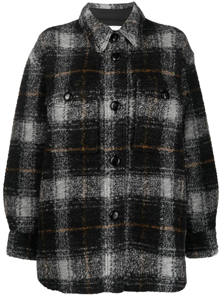 Black Harveli Checked Shirt