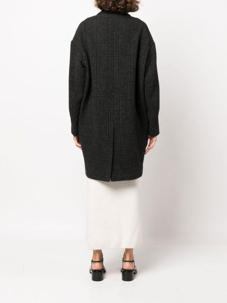 Black Limiza Single-breasted Wool Coat