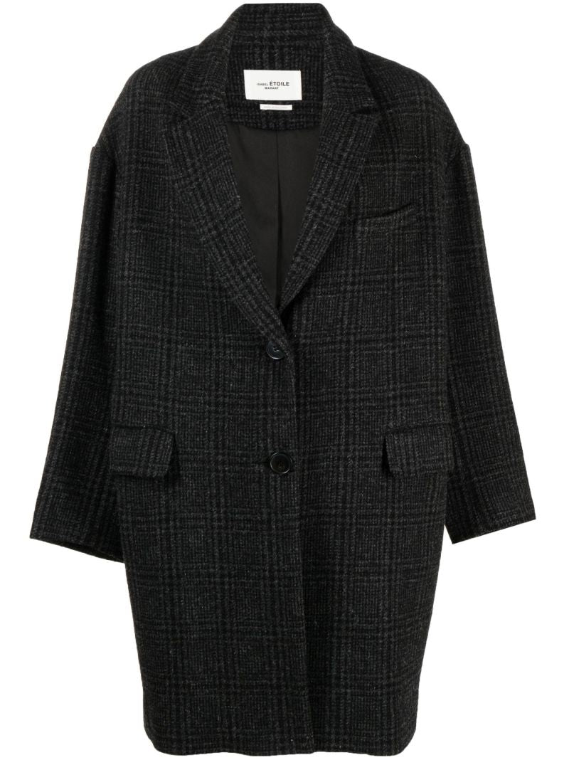 Black Limiza Single-breasted Wool Coat