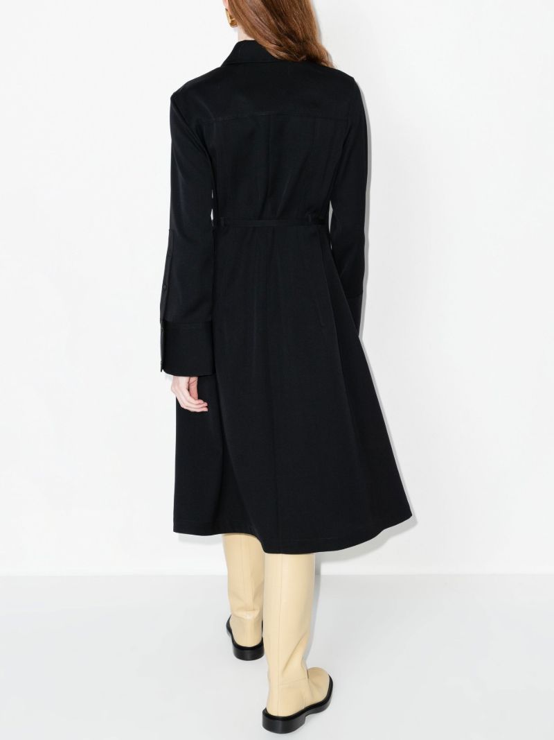 Black Wool Wrap Dress