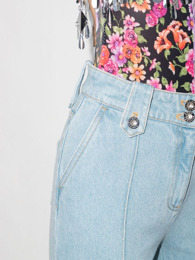 High Waist Cropped Jeans