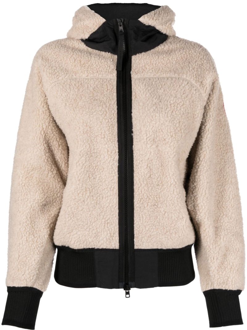 Neutral Simcoe Zip-up Fleece Hoodie