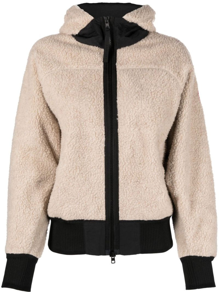 Neutral Simcoe Zip-up Fleece Hoodie