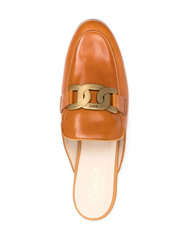 Brown Kate Leather Mules