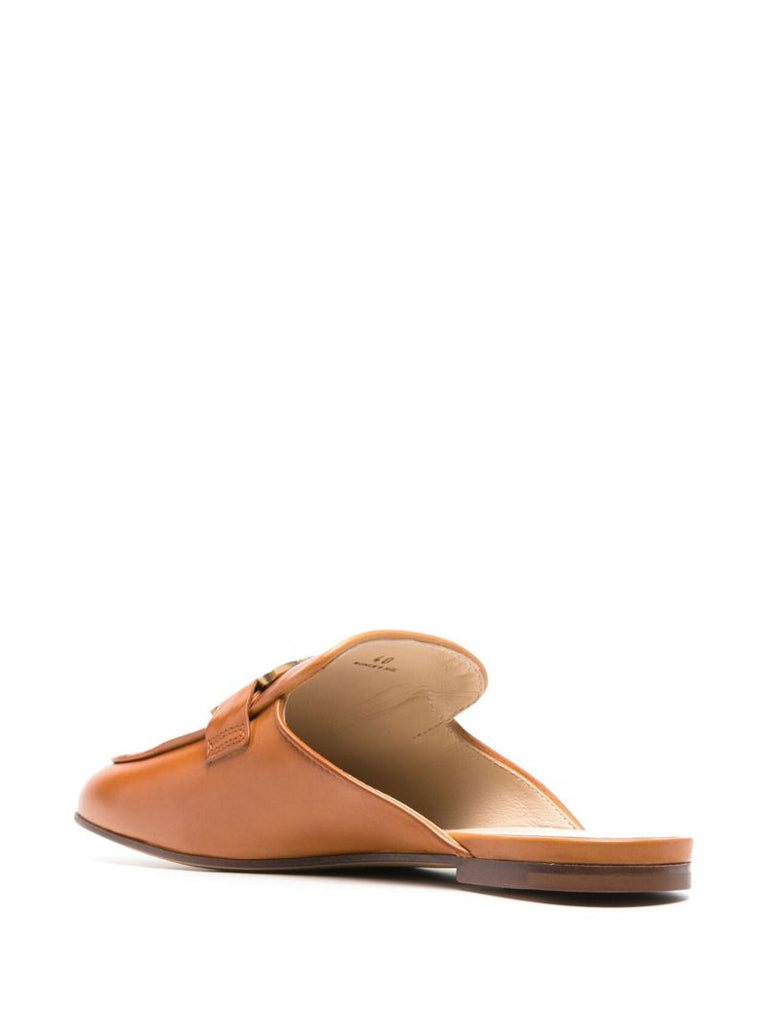 Brown Kate Leather Mules