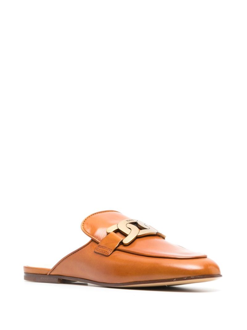Brown Kate Leather Mules