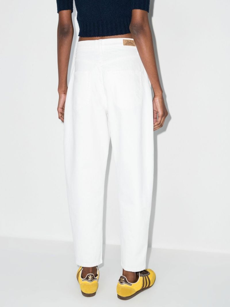 White Hudson Straight-leg Cotton Denim Jeans