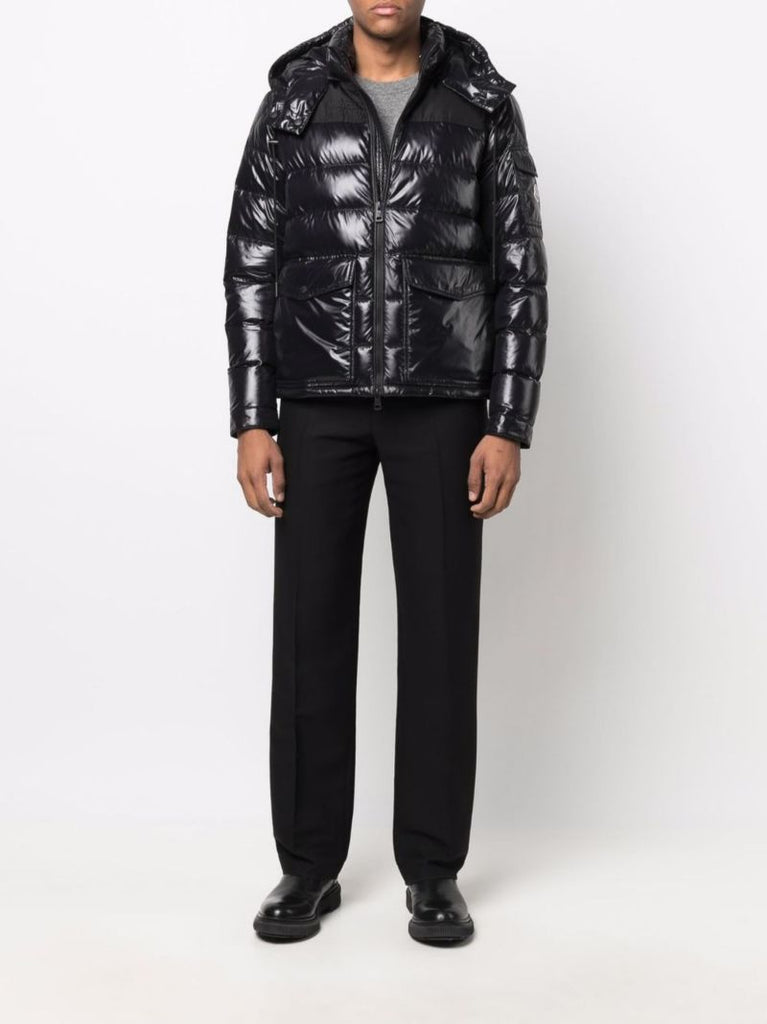 Black Born to Protect Gombei Short Padded Jacket