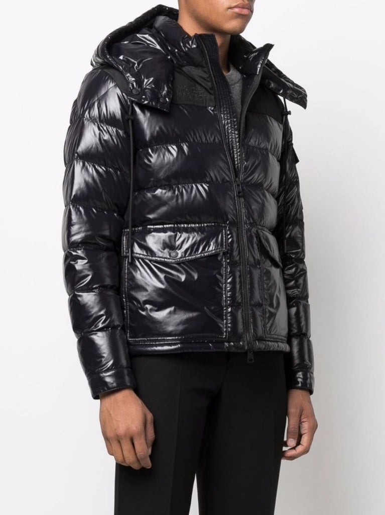 Black Born to Protect Gombei Short Padded Jacket
