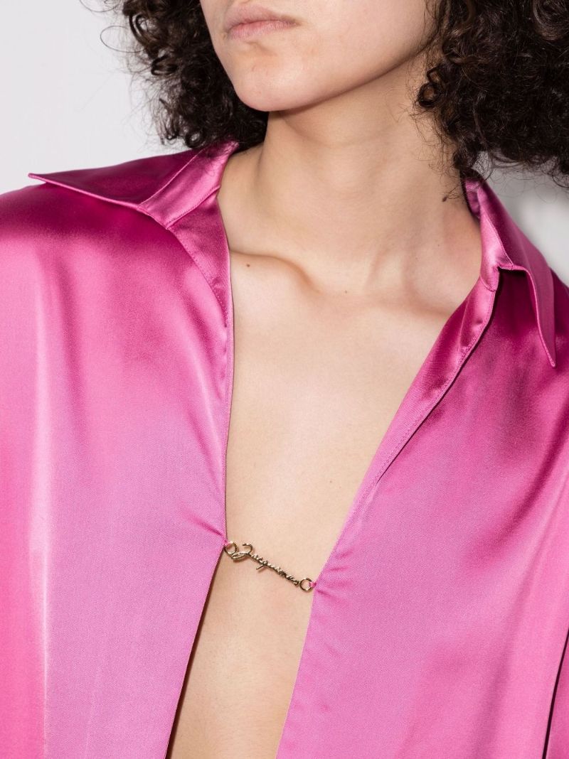 La Chemise Notte Open Front Blouse