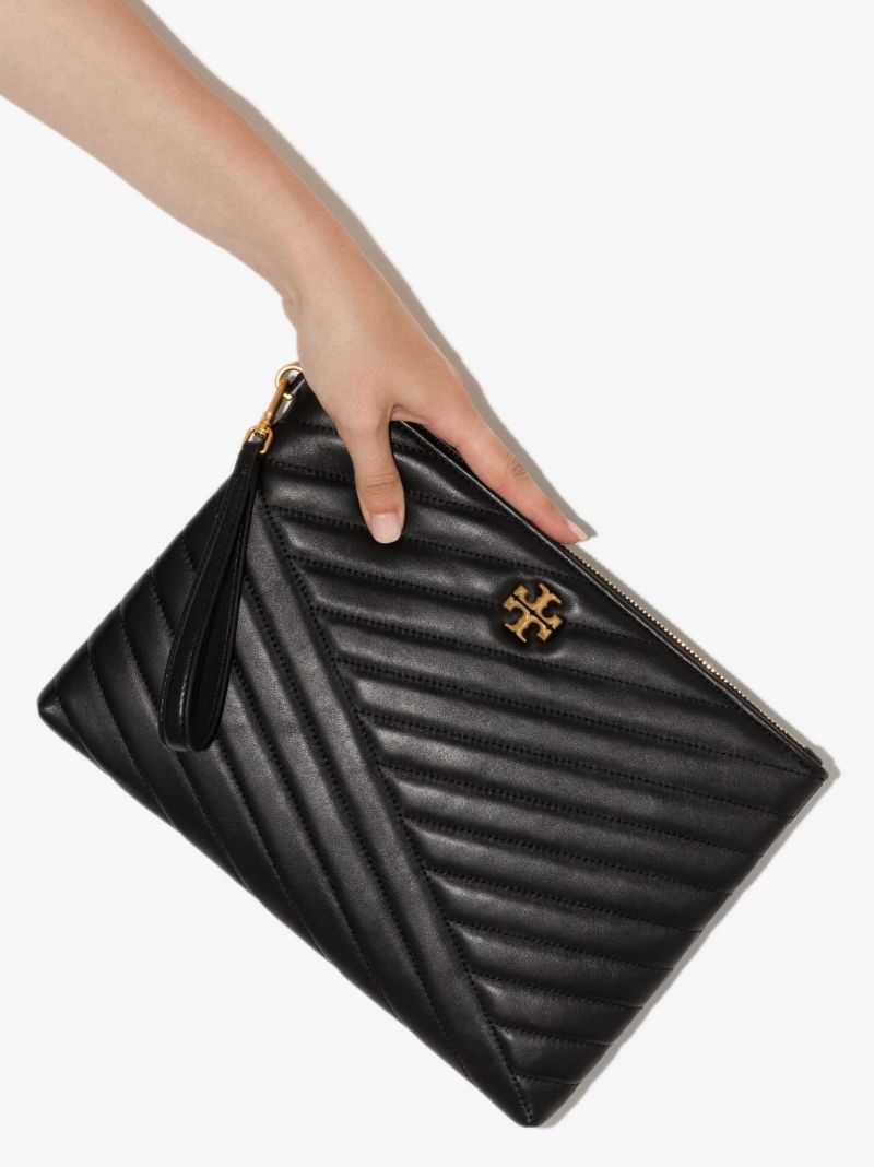 Kira Chevron-quilted Clutch