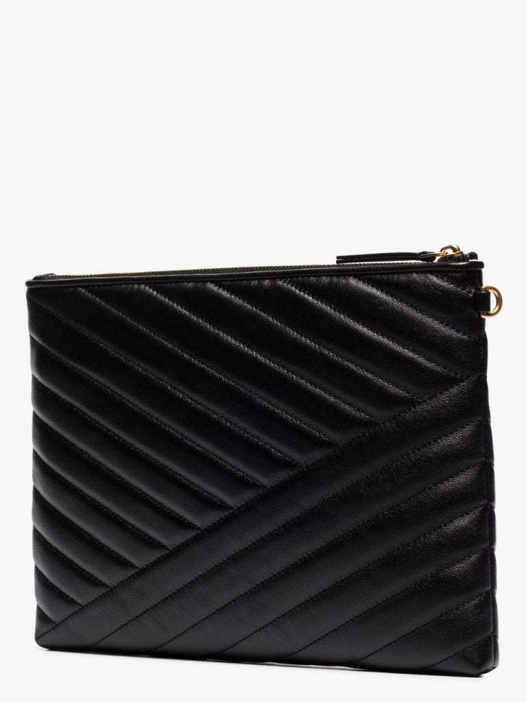 Kira Chevron-quilted Clutch