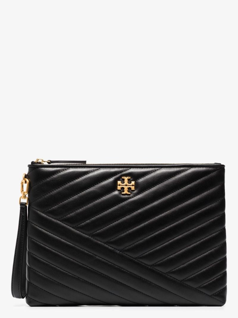Kira Chevron-quilted Clutch