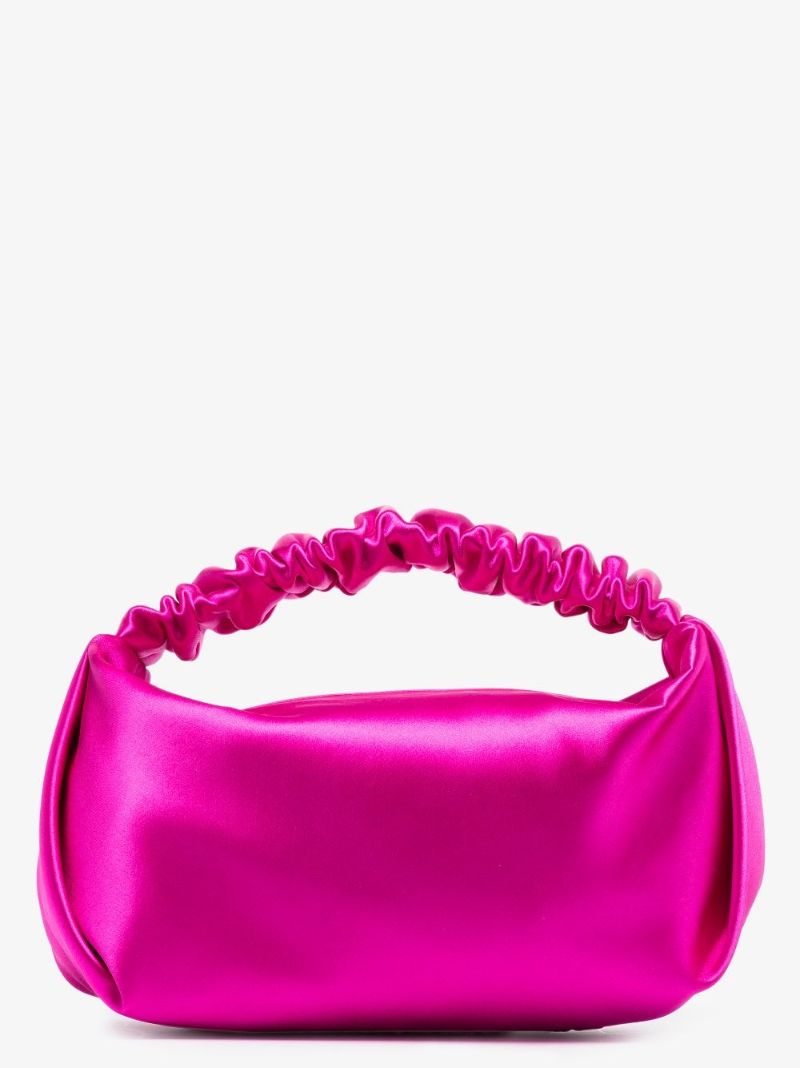 Pink Scrunchie Satin Mini Bag