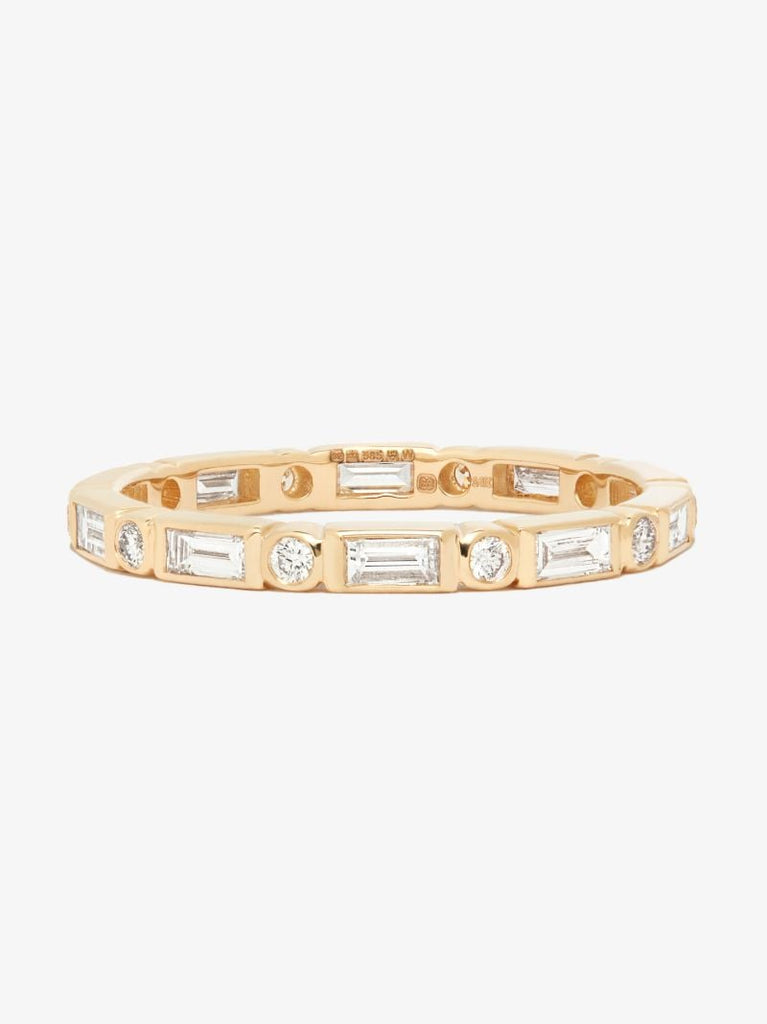 14k Yellow Gold Diamond Eternity Ring