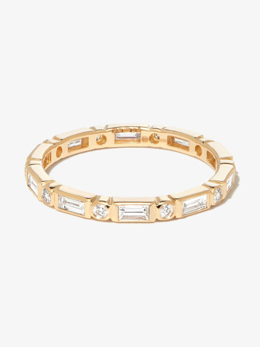 14k Yellow Gold Diamond Eternity Ring