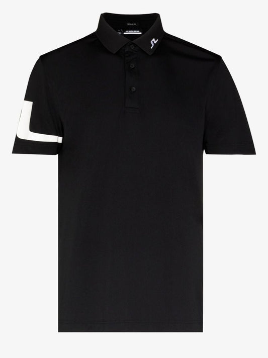 Black Heath Logo Golf Polo Shirt