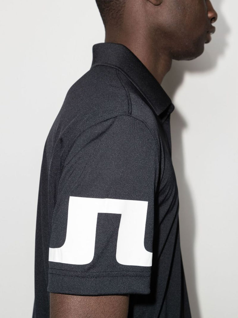 Black Heath Logo Golf Polo Shirt