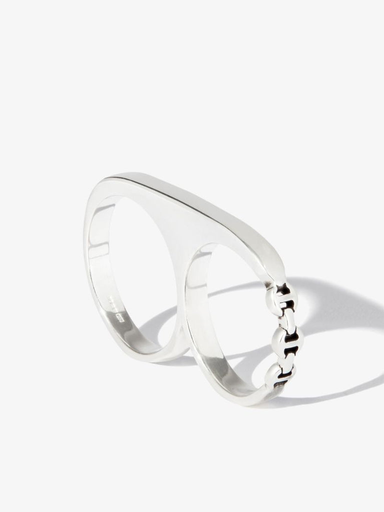 Sterling Silver Double Knuckle Ring