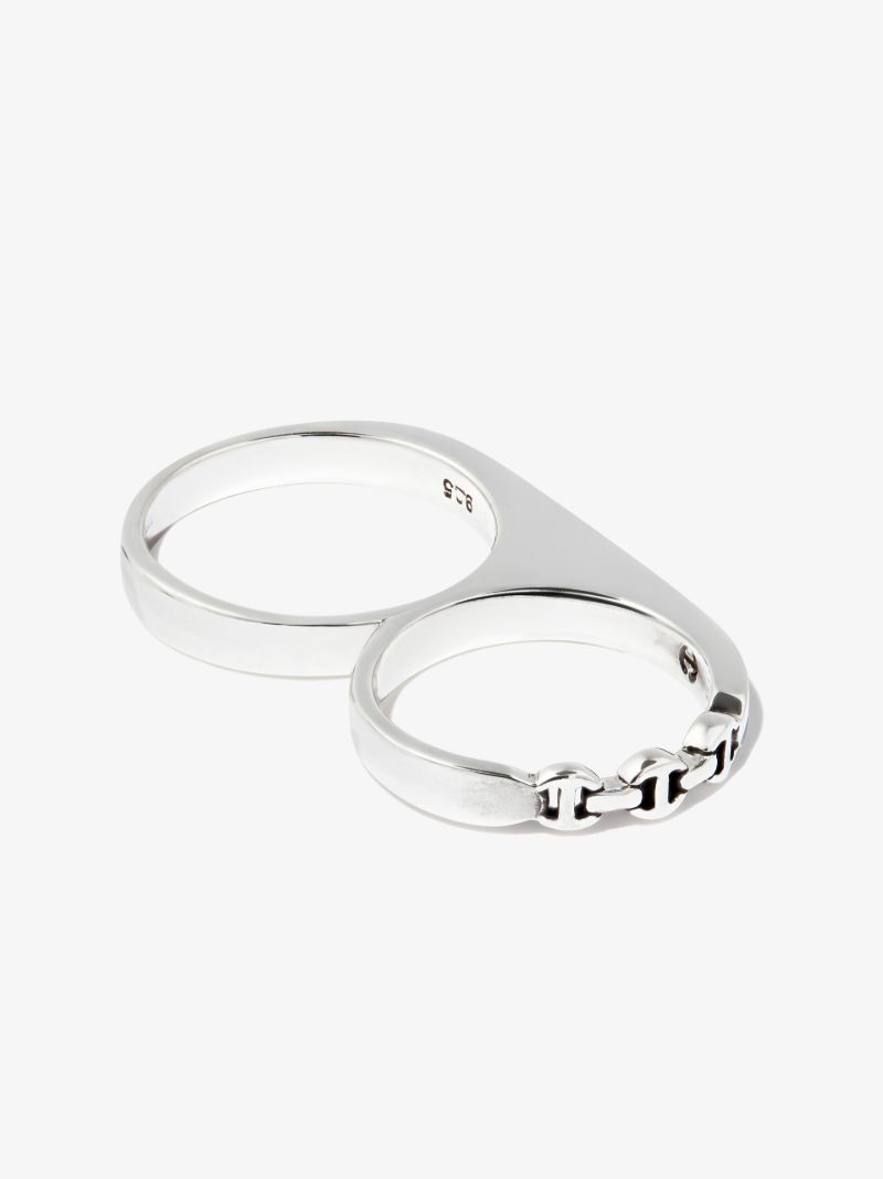 Sterling Silver Double Knuckle Ring
