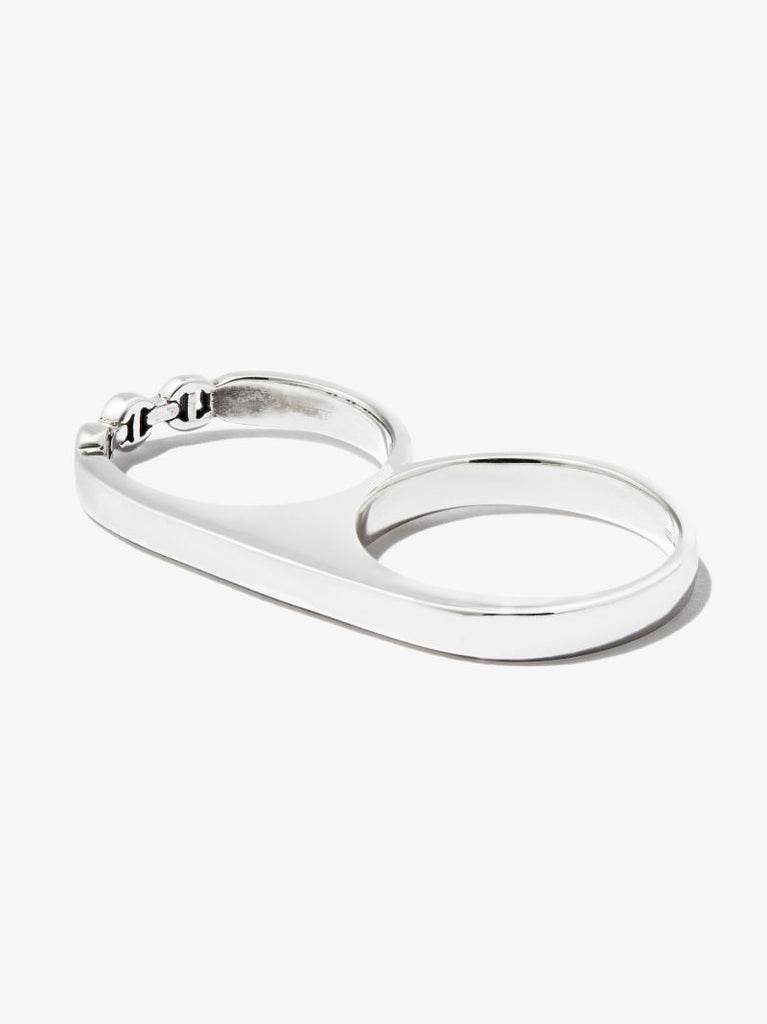 Sterling Silver Double Knuckle Ring