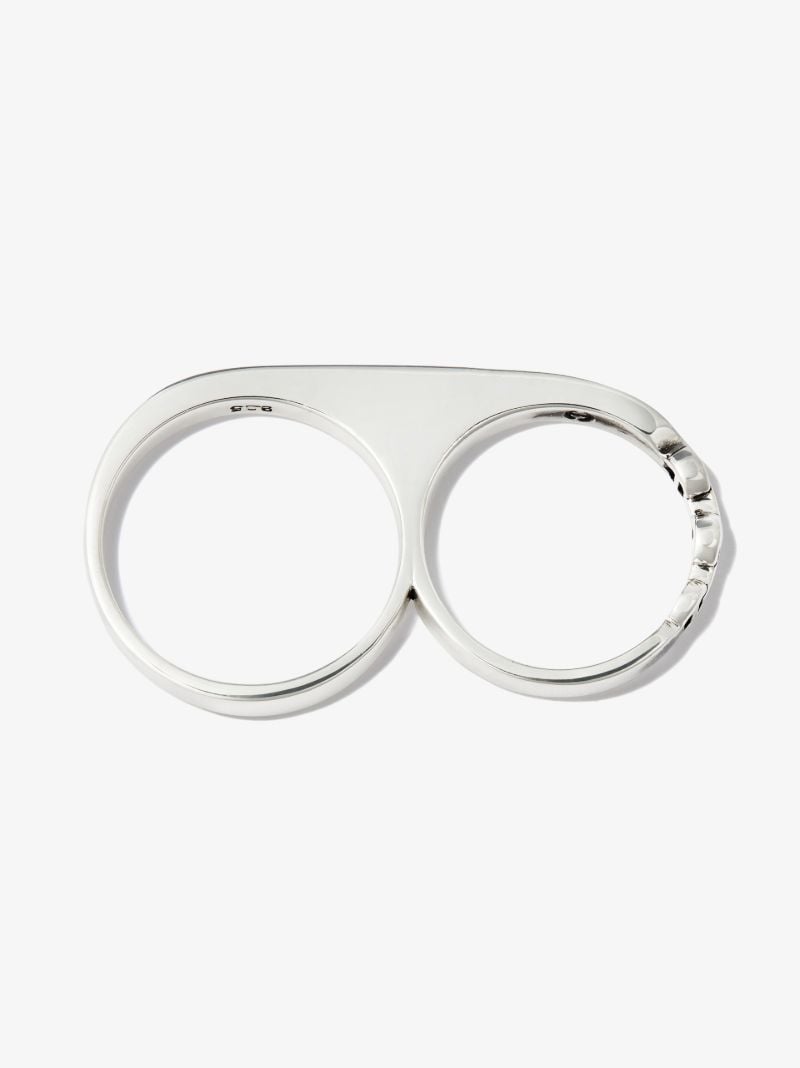 Sterling Silver Double Knuckle Ring