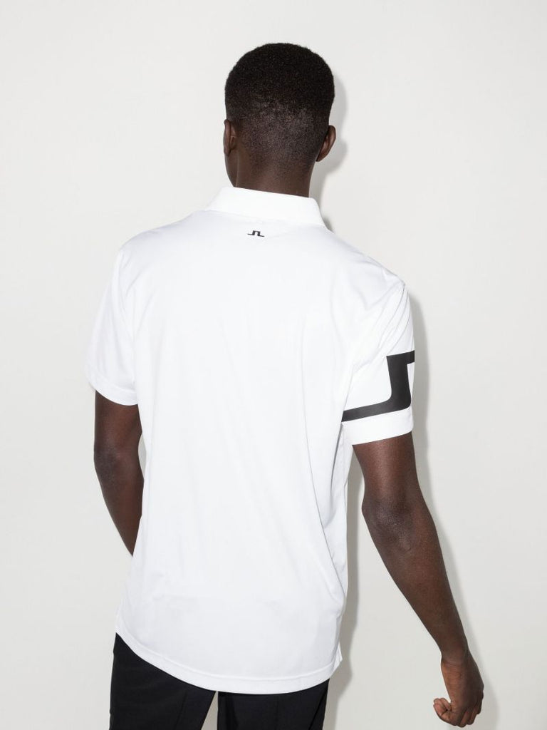 White Heath Logo Golf Polo Shirt