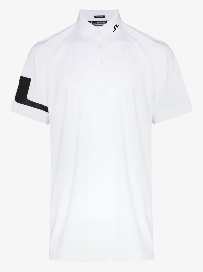 White Heath Logo Golf Polo Shirt