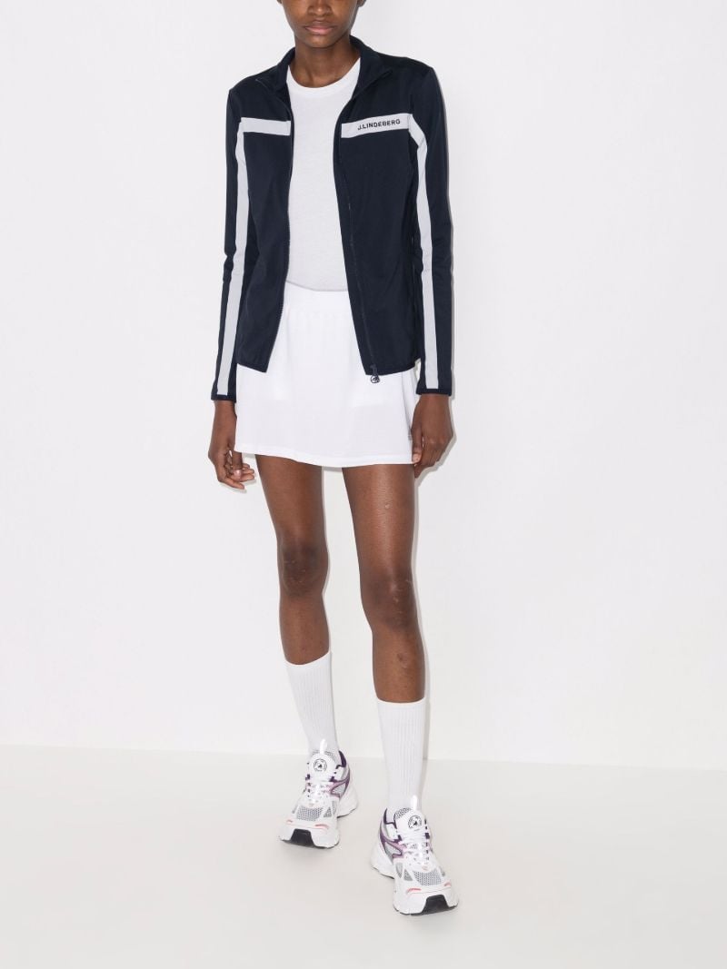 Janice Logo Embroidered Zipped Jacket