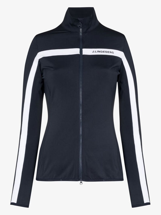 Janice Logo Embroidered Zipped Jacket