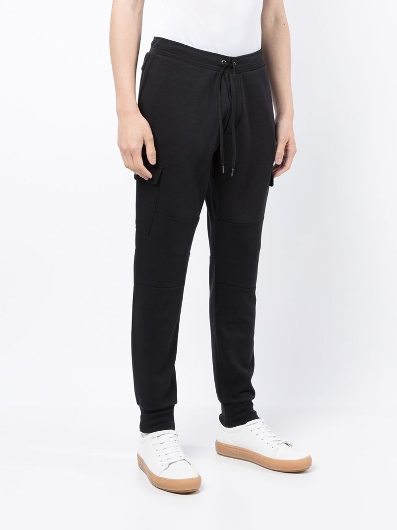 Black Cargo Track Pants