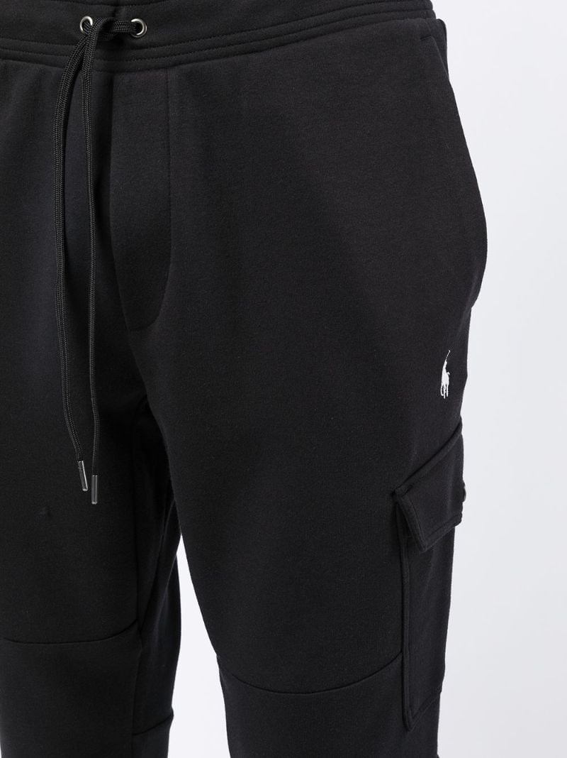 Black Cargo Track Pants