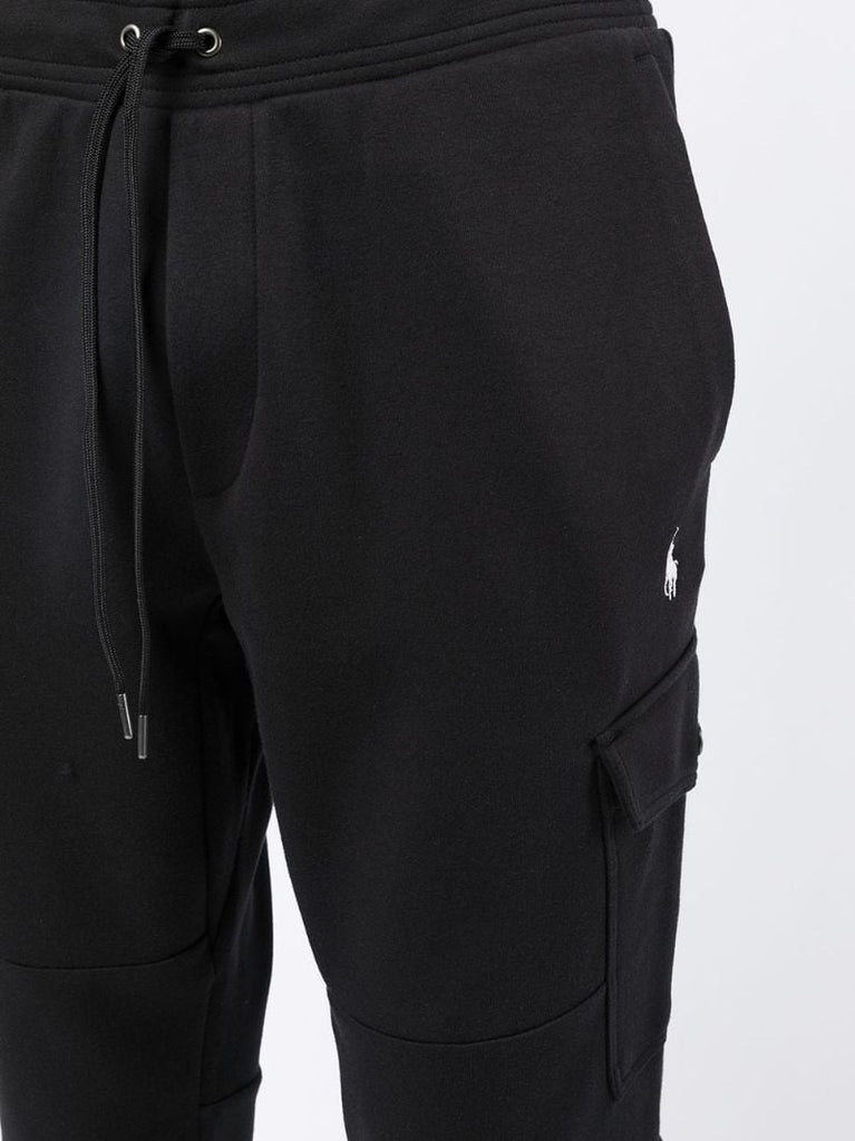 Black Cargo Track Pants