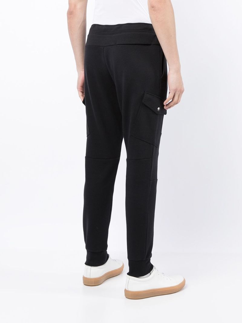 Black Cargo Track Pants