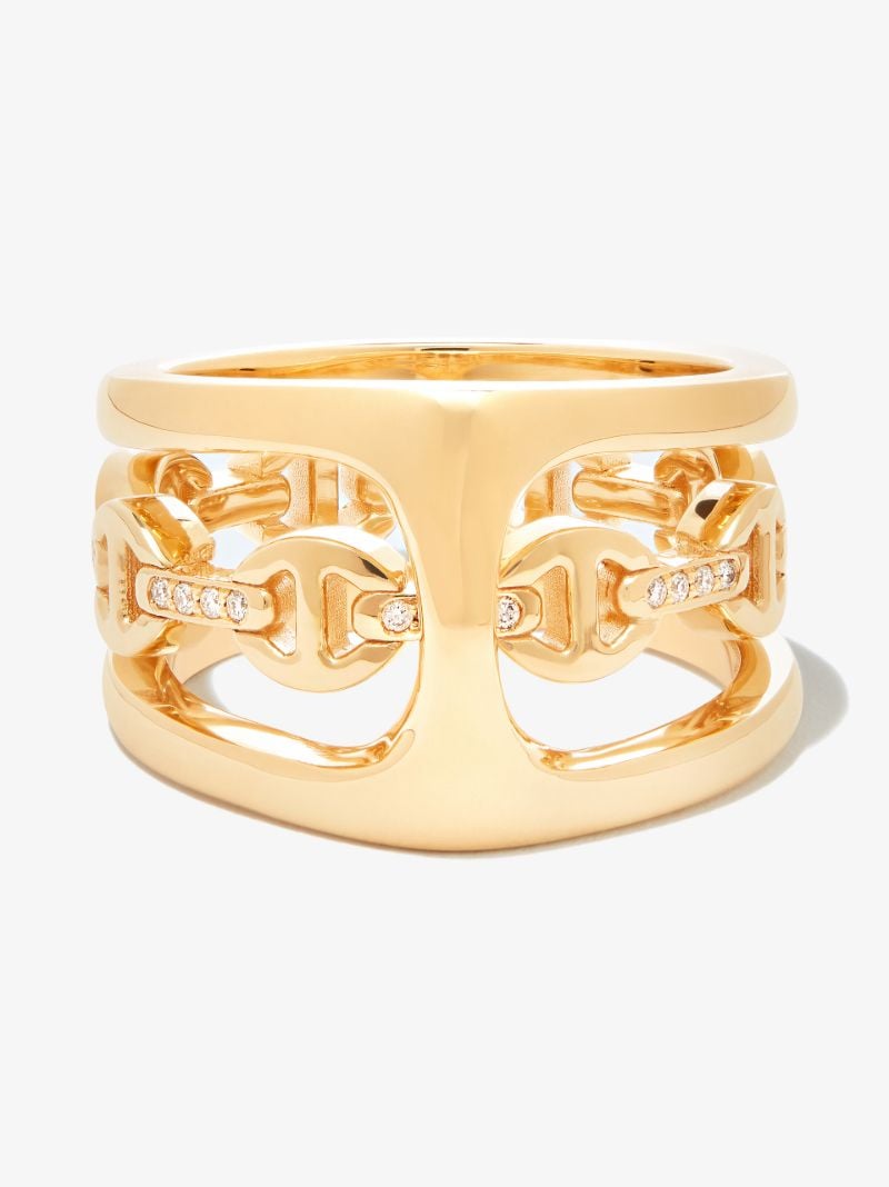 18k Yellow Gold Phantom Clique Diamond Ring