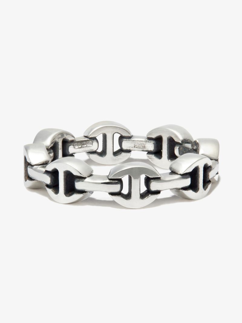 Sterling Silver Dame Tri-link Ring