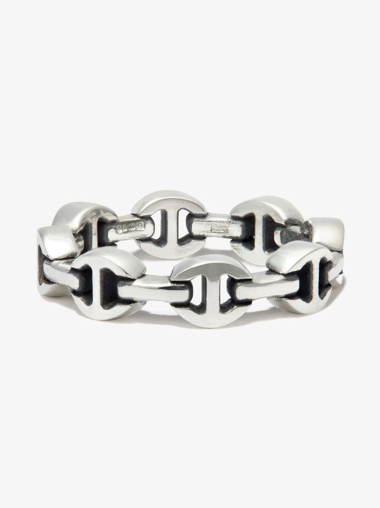 Sterling Silver Dame Tri-link Ring