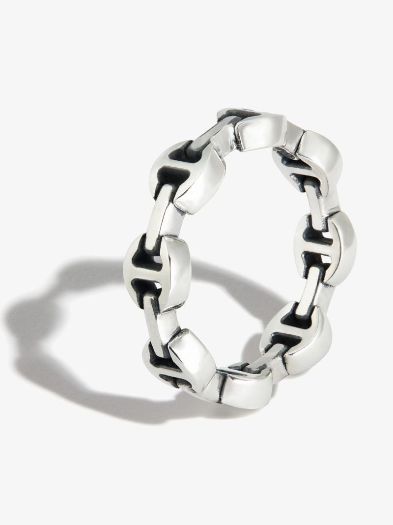 Sterling Silver Dame Tri-link Ring