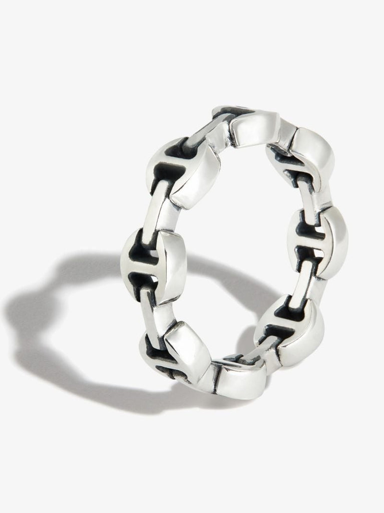 Sterling Silver Dame Tri-link Ring