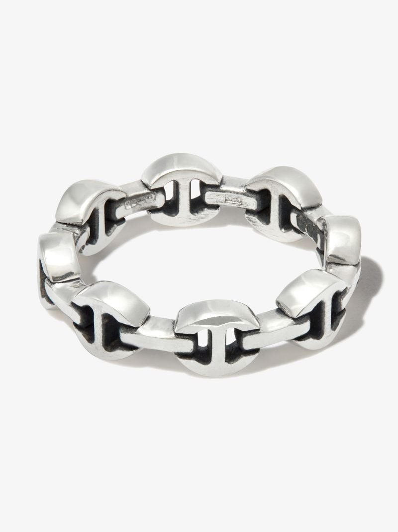 Sterling Silver Dame Tri-link Ring