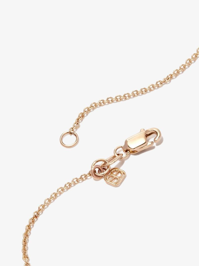 14k Yellow Gold Small Pave Fringe Diamond Necklace