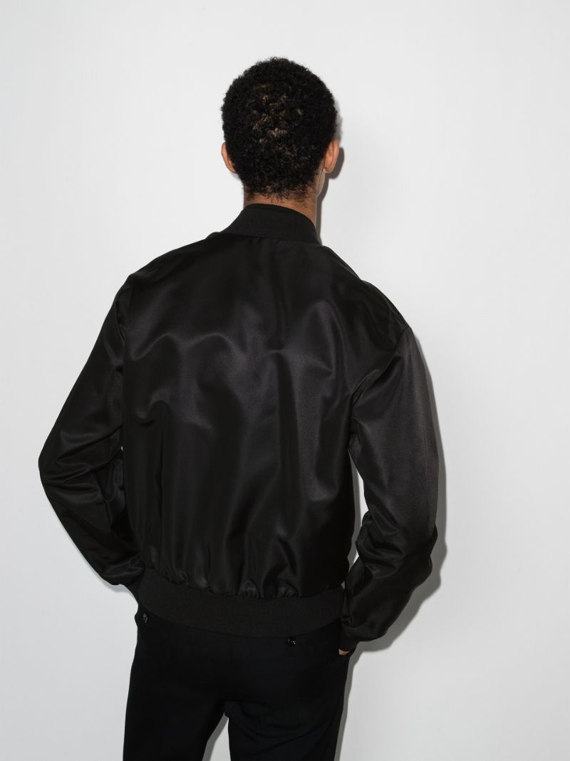 Logo Plaque Bomber Jacket