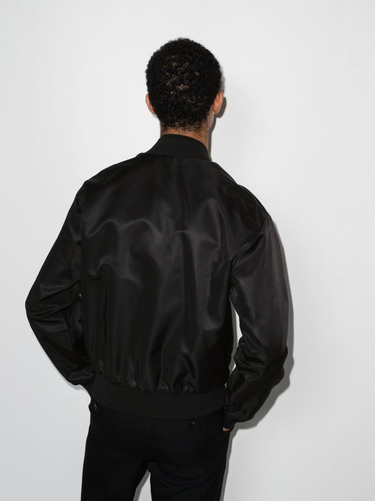 Logo Plaque Bomber Jacket