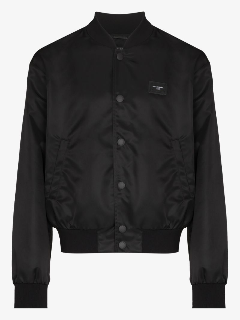 Logo Plaque Bomber Jacket